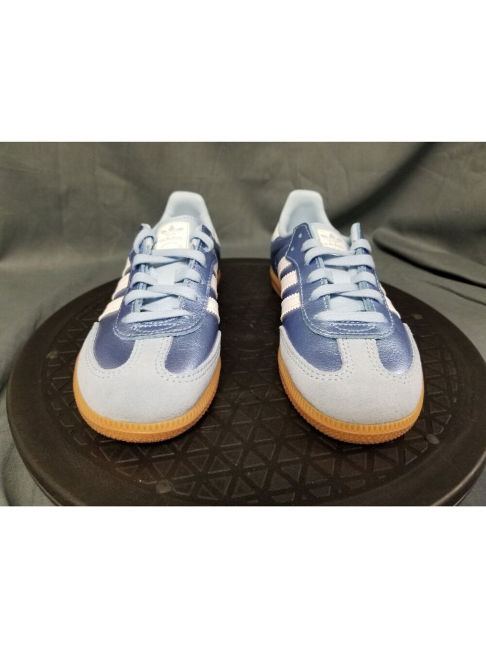 Adidas Samba OG C (PS) Metallic Blue/White/Gum KK2343 Girls Size 11 NEW IN BOX - Picture 3 of 11